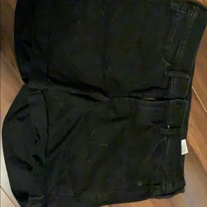 Black shorts worn once